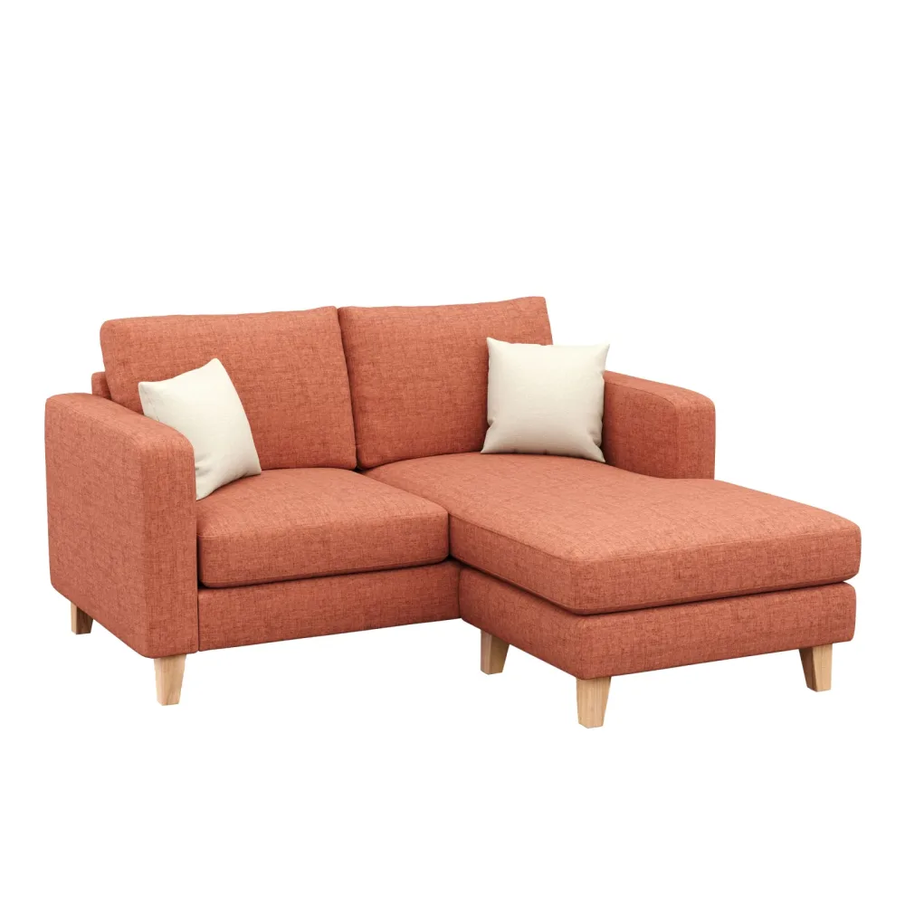 Ecksofa NOLAN rechts terracotta