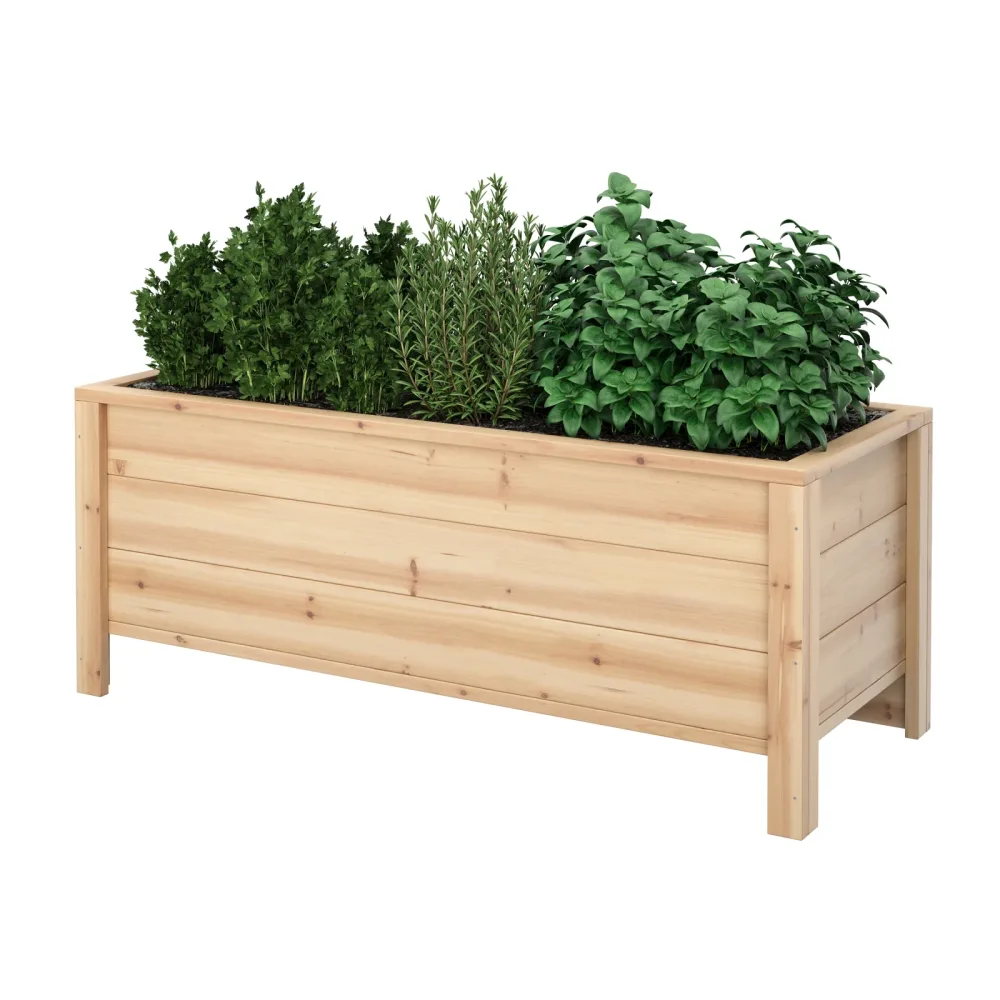 Hochbeet Holz 106 x 44 x 42 cm