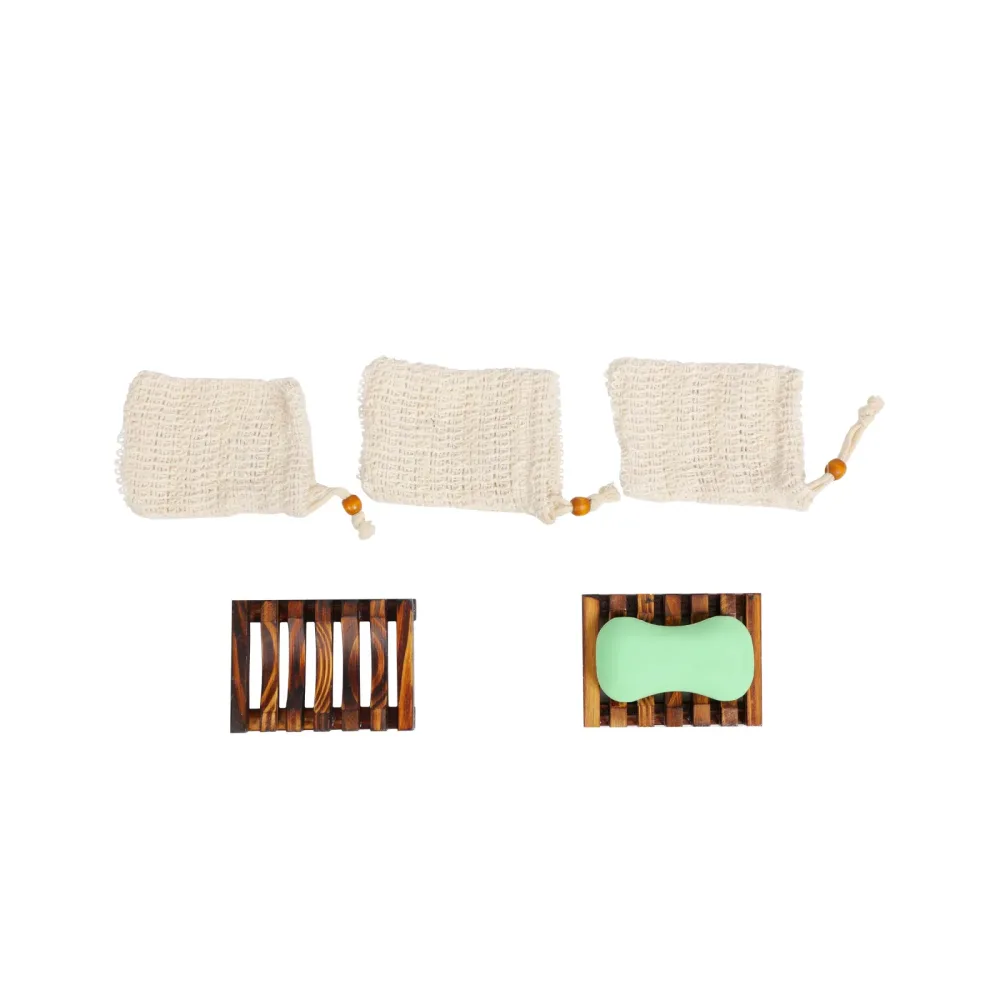 Seifenablage mit Seifentasche Set 5-teilig