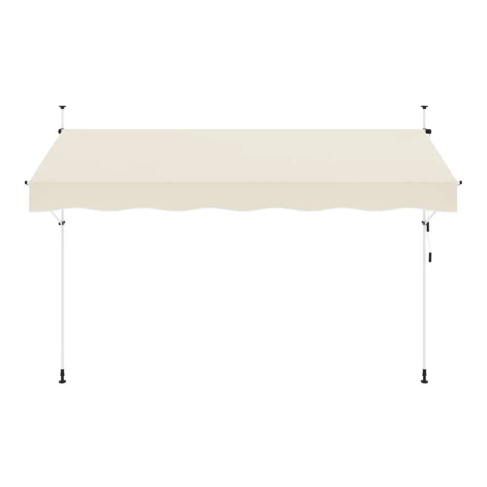Balkonmarkise 400 x 120 cm beige