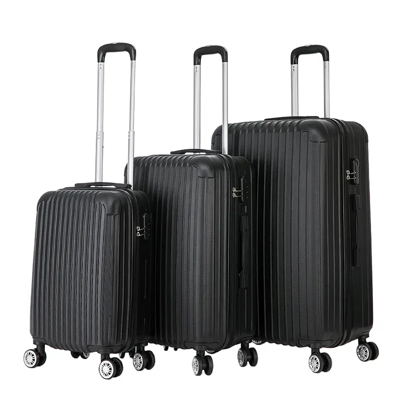 Reisekoffer Hartschalenkoffer LINN 3er Set schwarz