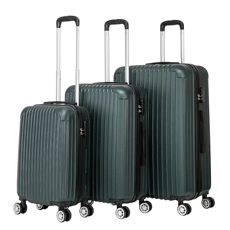Reisekoffer Hartschalenkoffer LINN 3er Set smaragd