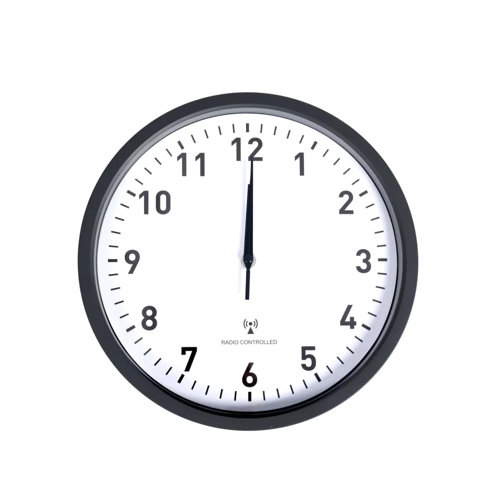 Wanduhr schwarz 30 cm