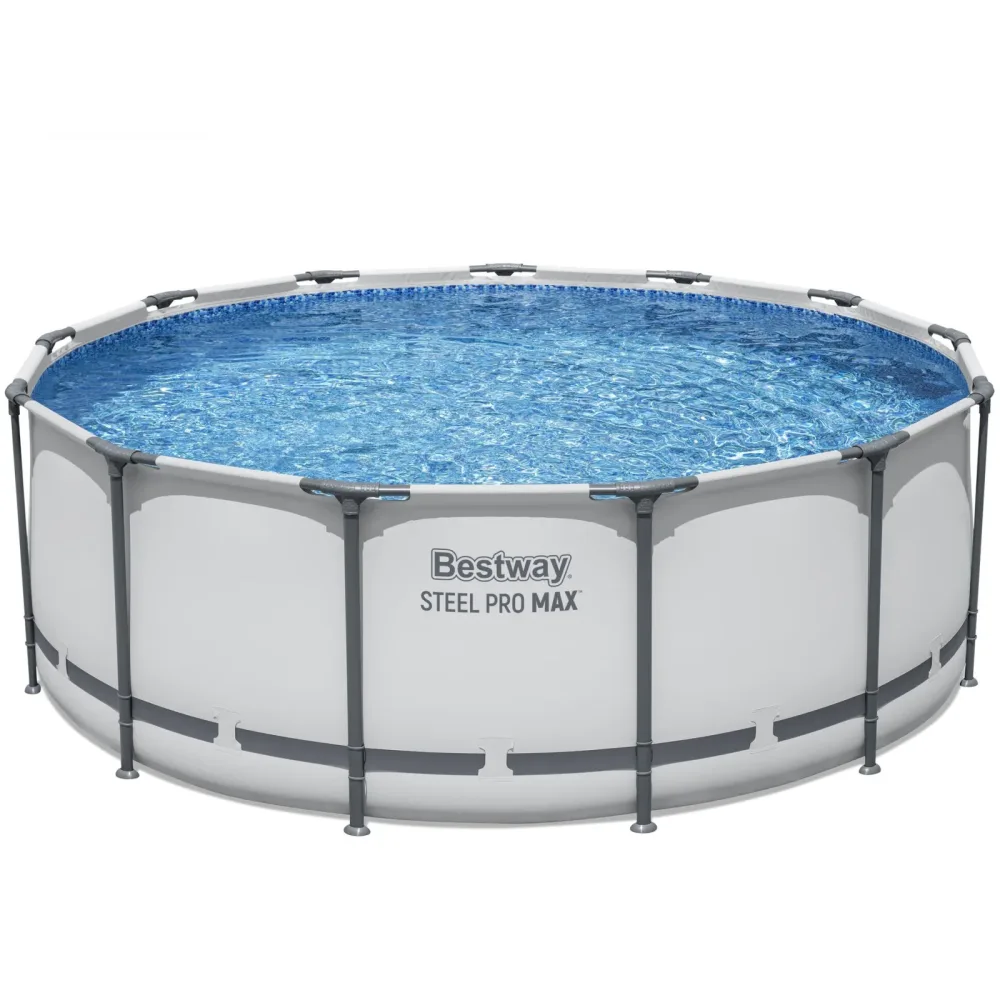 Bestway Pool Komplett-Set hellgrau 396 x 122 cm
