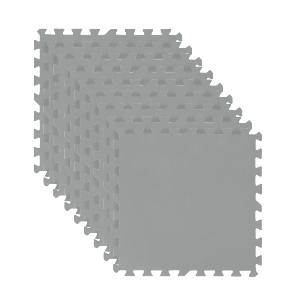 Pool Bodenschutz Fliesen grau 9er Set 50 x 50 cm