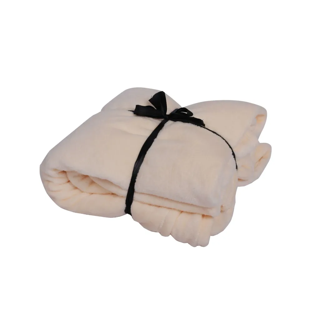 Kuscheldecke 220 x 240 cm creme