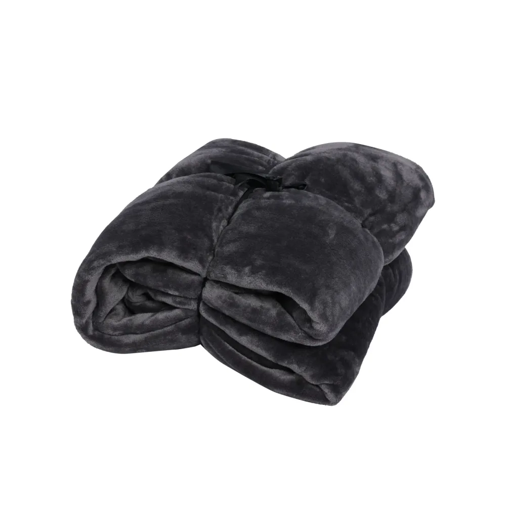 Kuscheldecke 210 x 280 cm anthrazit