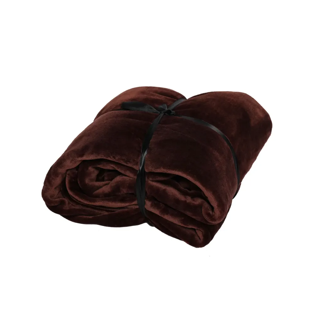Kuscheldecke 210 x 280 cm braun