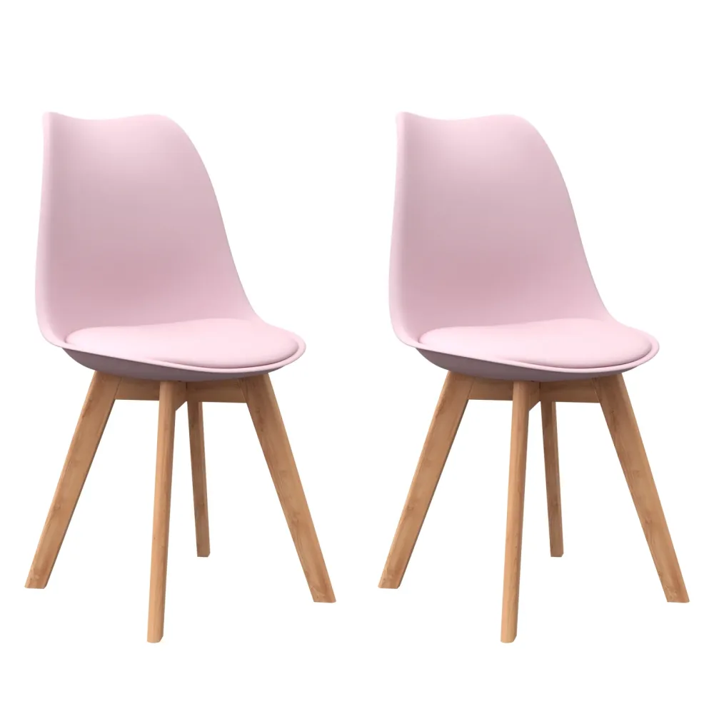 Esszimmerstuhl AMELIA 2er Set rosa