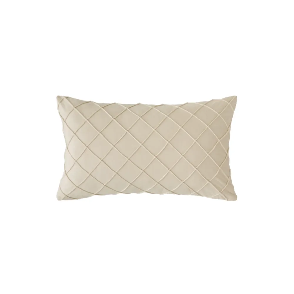 Kissen CARO beige 50 x 30 cm