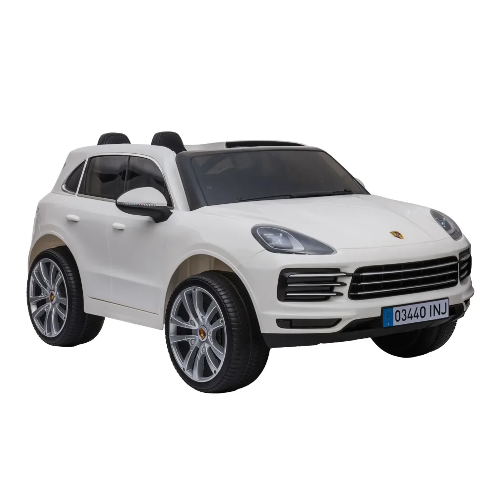 Elektroauto Kinder Porsche Cayenne weiss