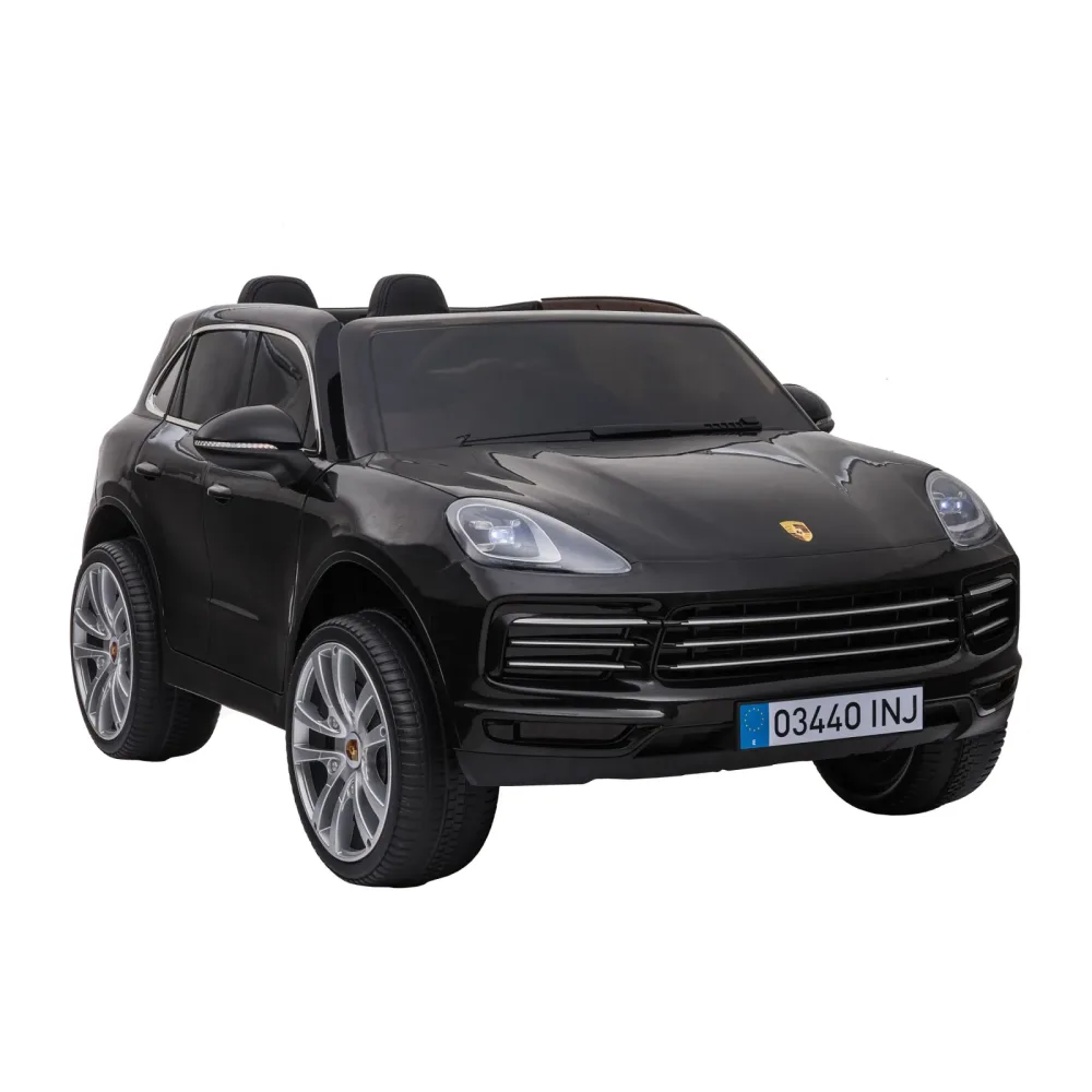 Elektroauto Kinder Porsche Cayenne schwarz