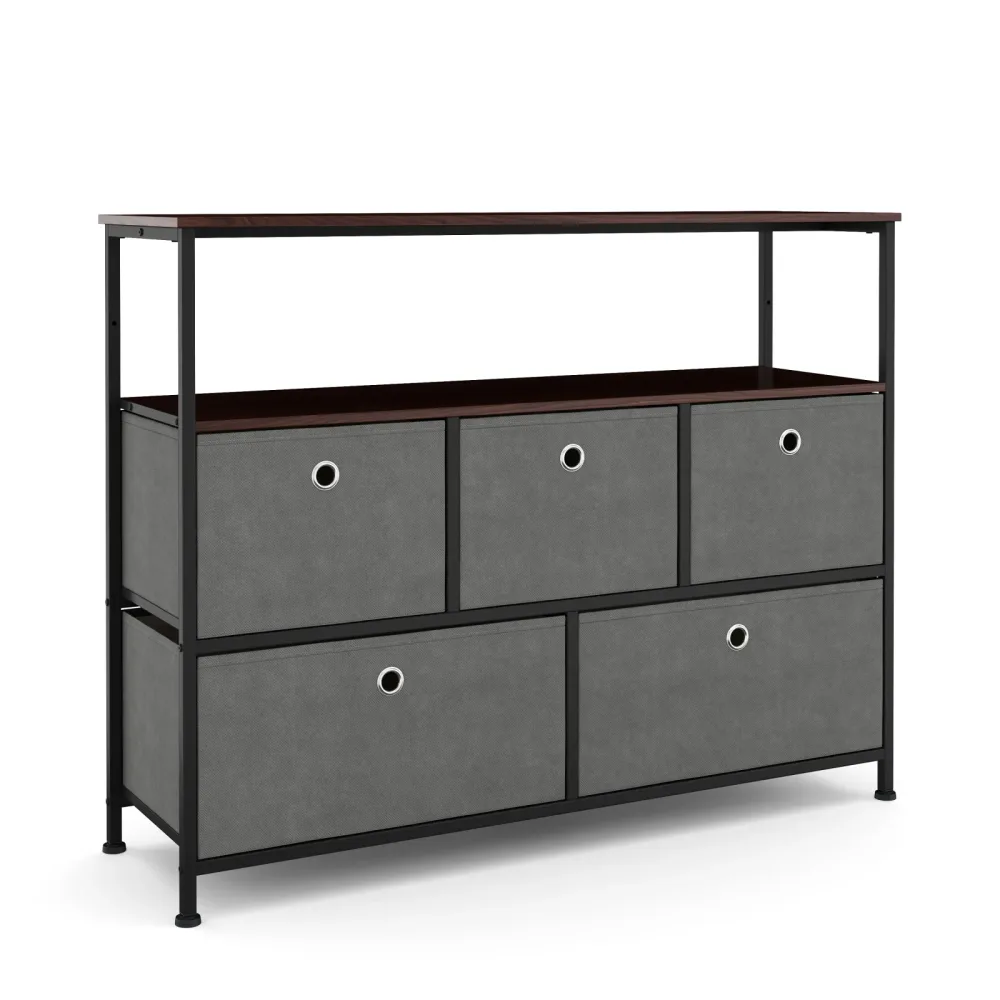 Sideboard MIKA 100 x 78 cm anthrazit