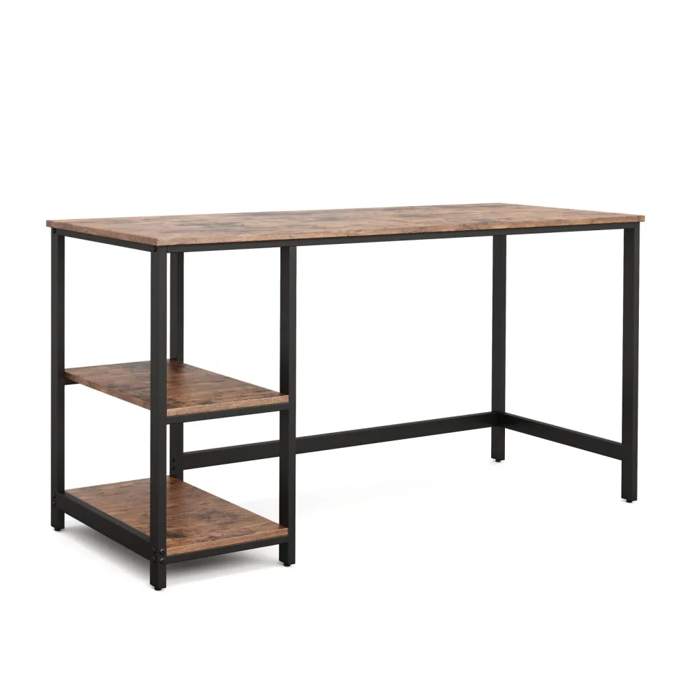 Schreibtisch Vintage BONITA mit Regal 140 x 60 x 75 cm