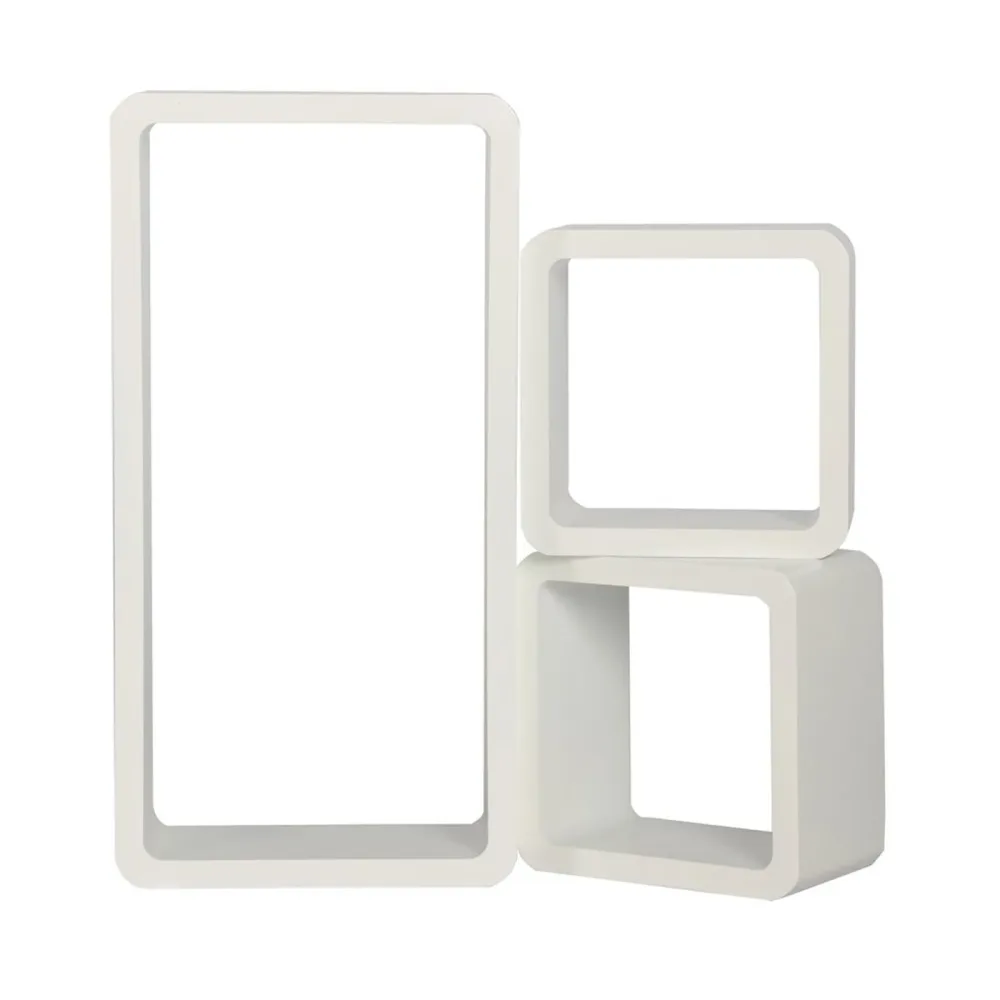 Wandregal SOLA 3er Set weiss