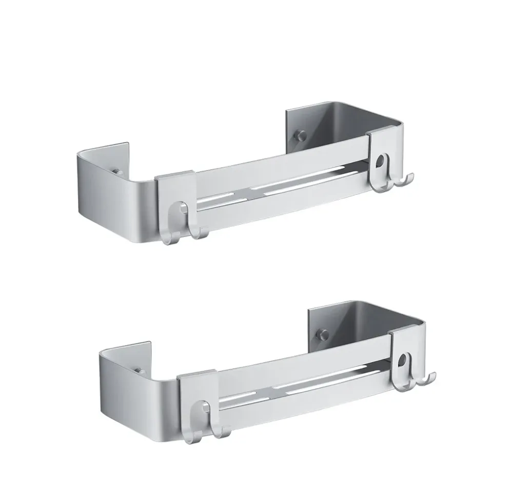 Duschablage 2er Set silber