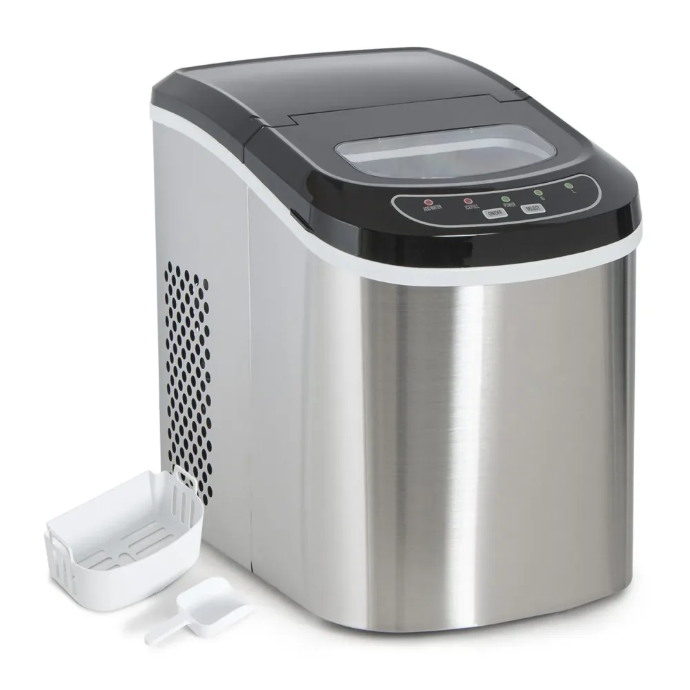 Eiswürfelmaschine Edelstahl 12 kg / 24 h
