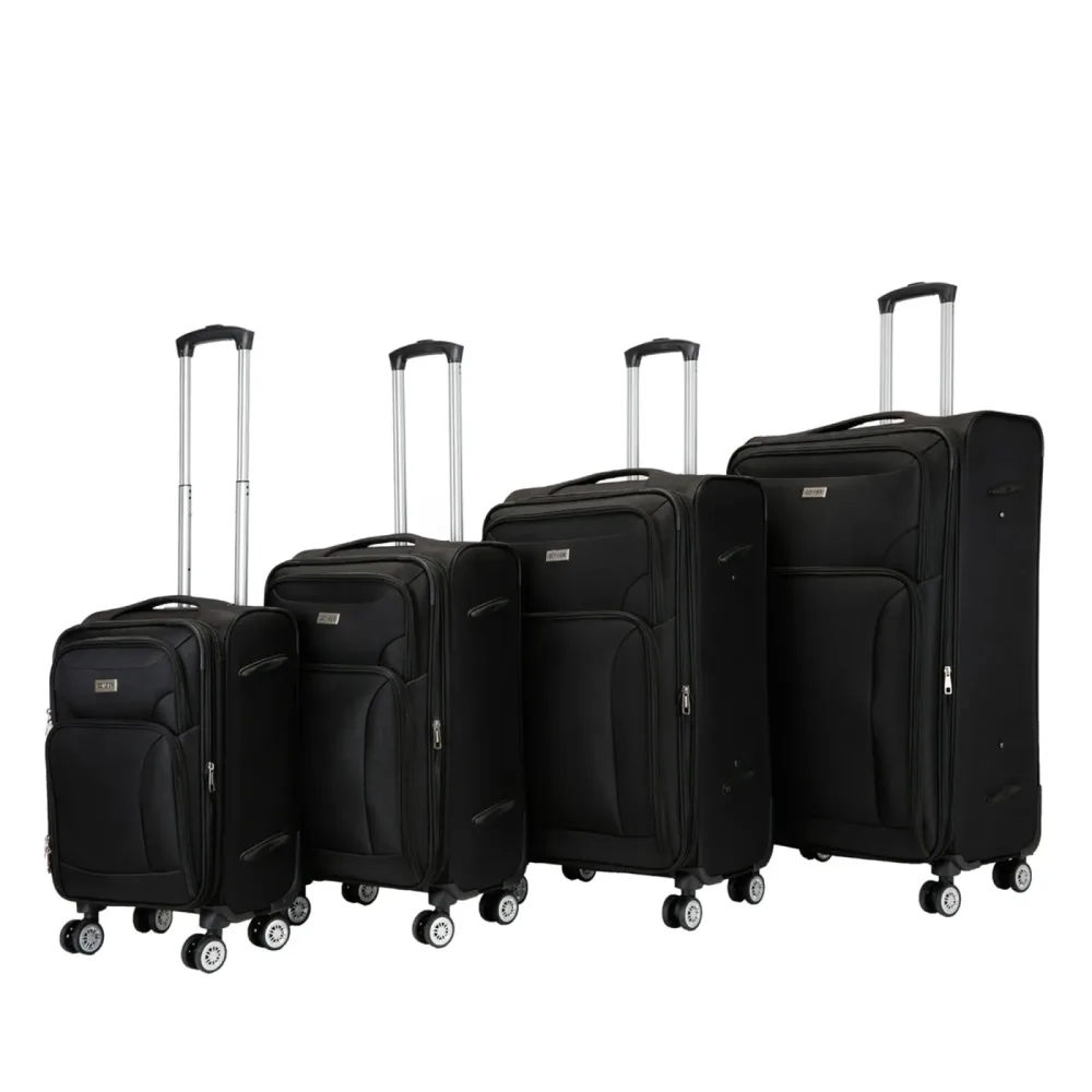 Reisekoffer RINO 4er Set schwarz