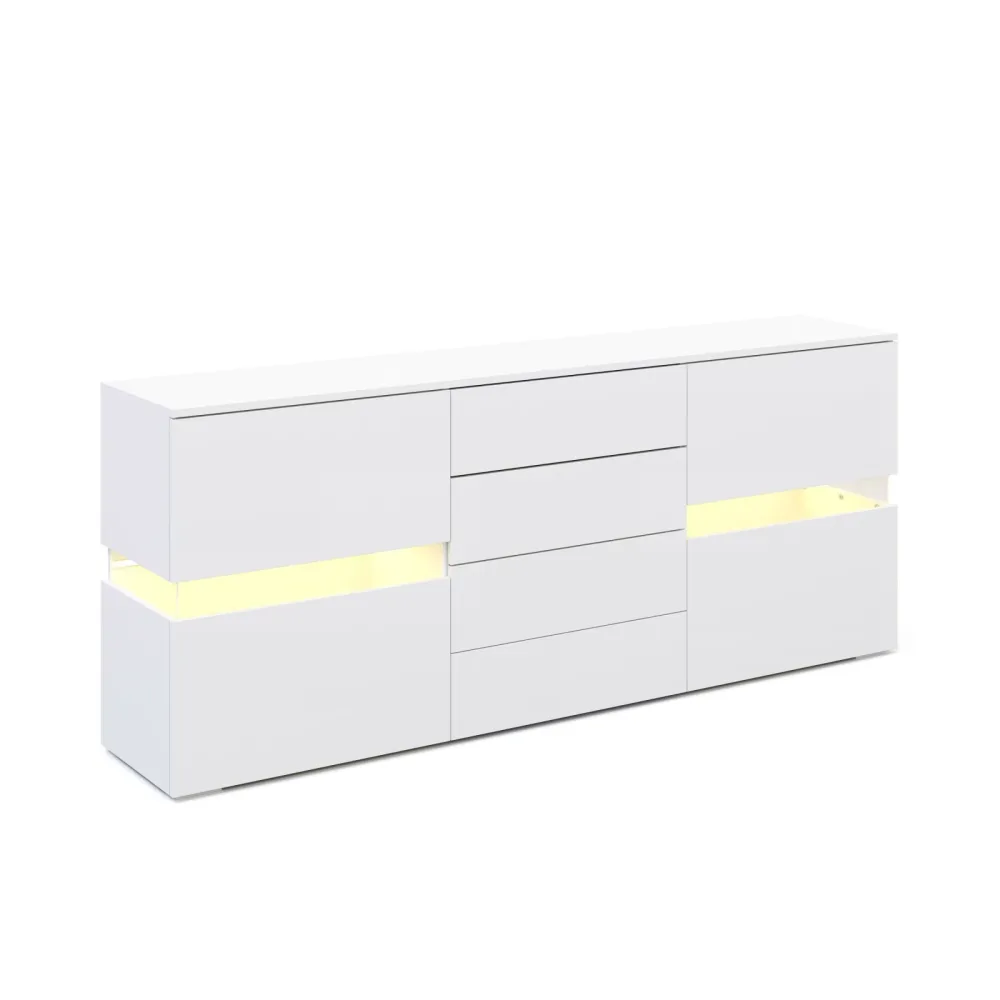 Sideboard LED TANA 177 x 72 cm weiss