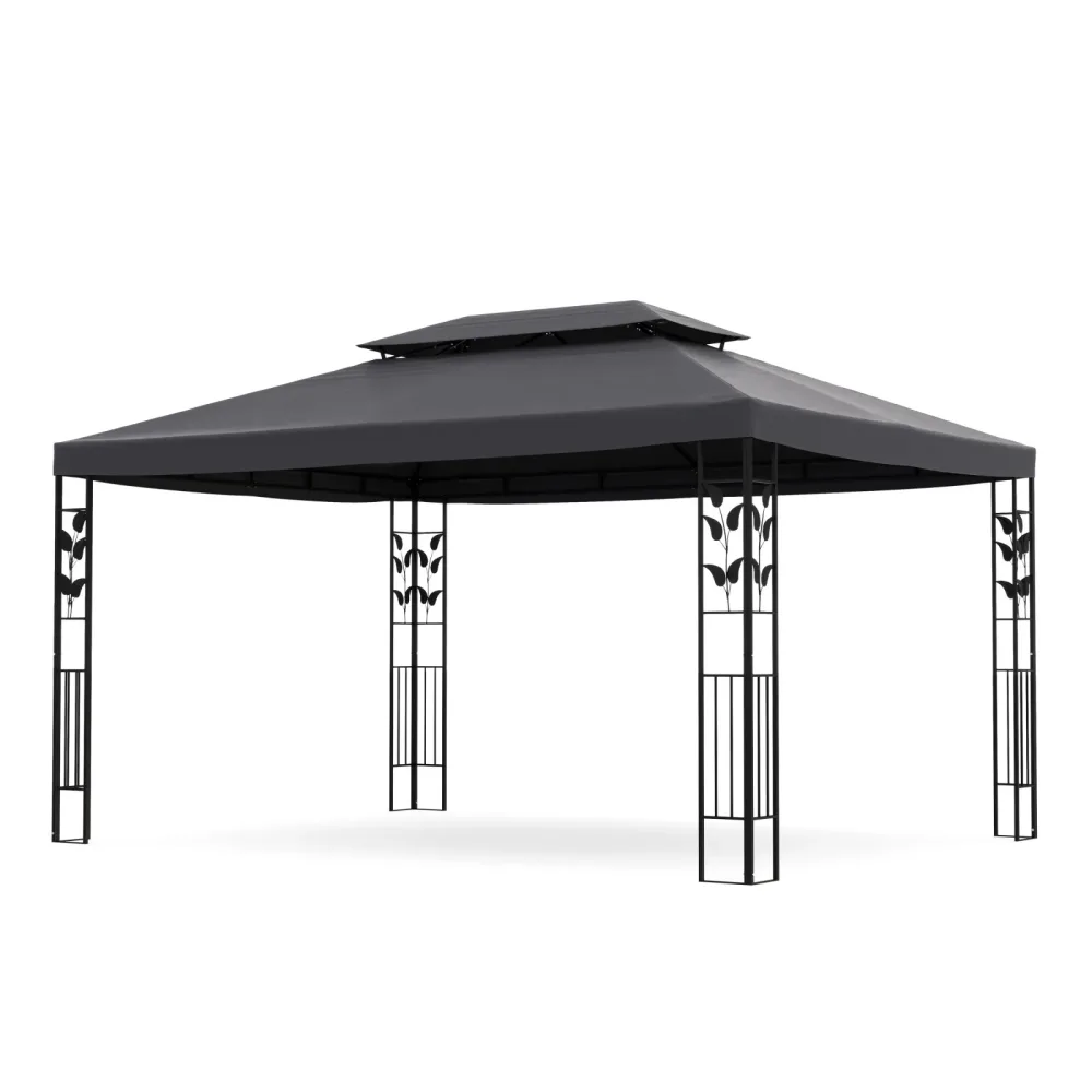 Gartenpavillon ZEN 4 x 3 m anthrazit