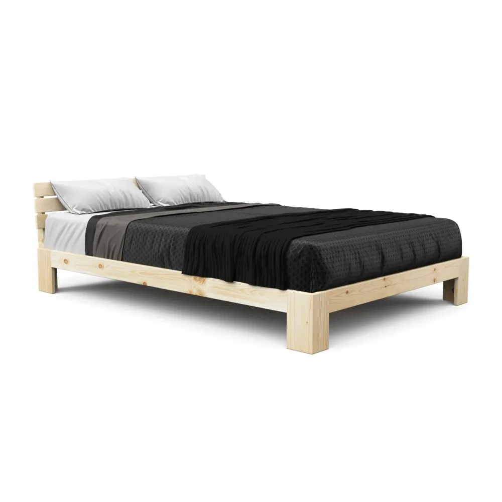 Bett Holz JAYDEN 140 x 200 cm nature