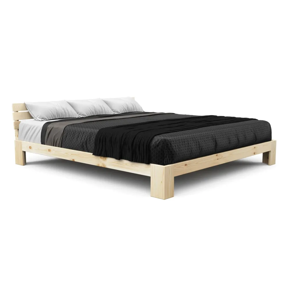 Bett Holz JAYDEN 180 x 200 cm nature