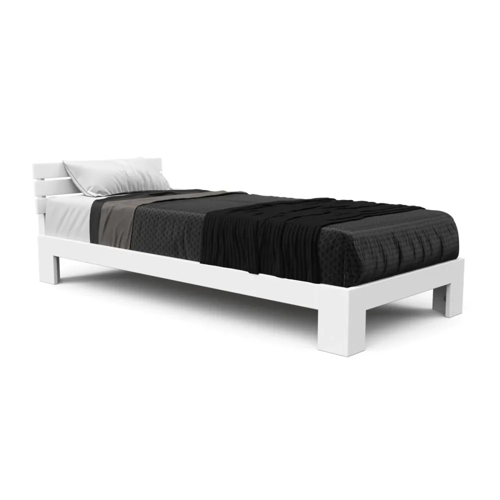Bett Holz JAYDEN 90 x 200 cm weiss