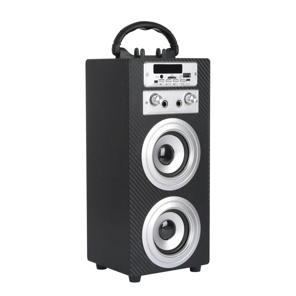 Bluetooth Lautsprecher kabellos 2 x 5 W schwarz