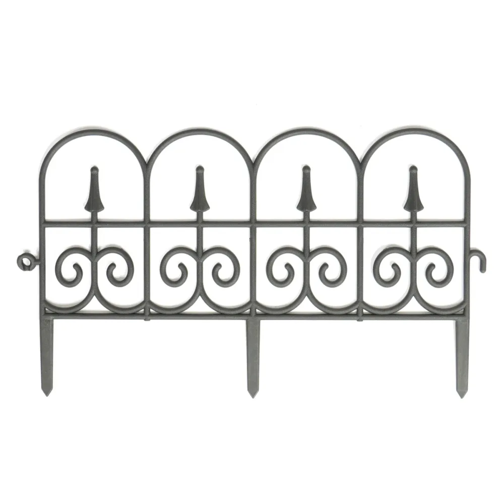Beetumrandung schwarz 8er Set