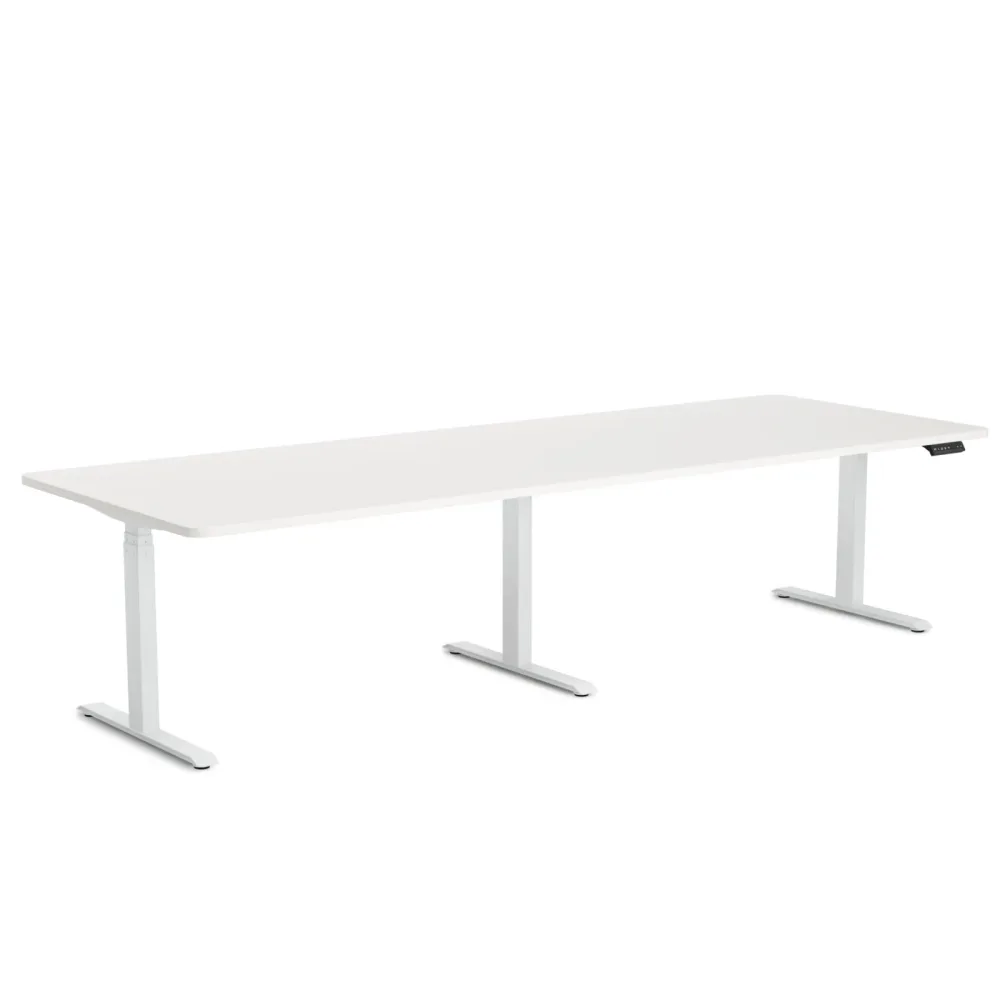 Konferenztisch elektrisch weiss 280 x 100 cm