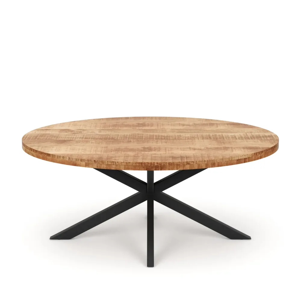 Esstisch Holz MAYLA oval 160 x 80 cm