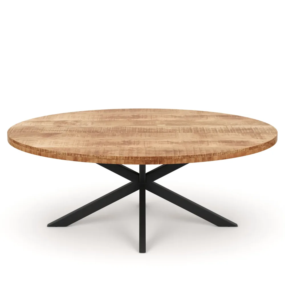 Esstisch Holz MAYLA oval 180 x 90 cm