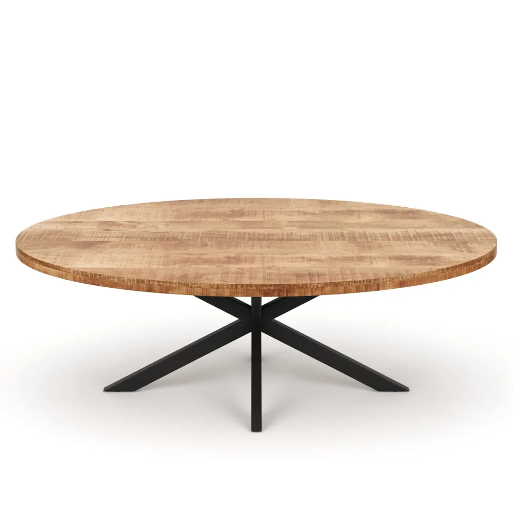 Esstisch Holz MAYLA oval 200 x 100 cm
