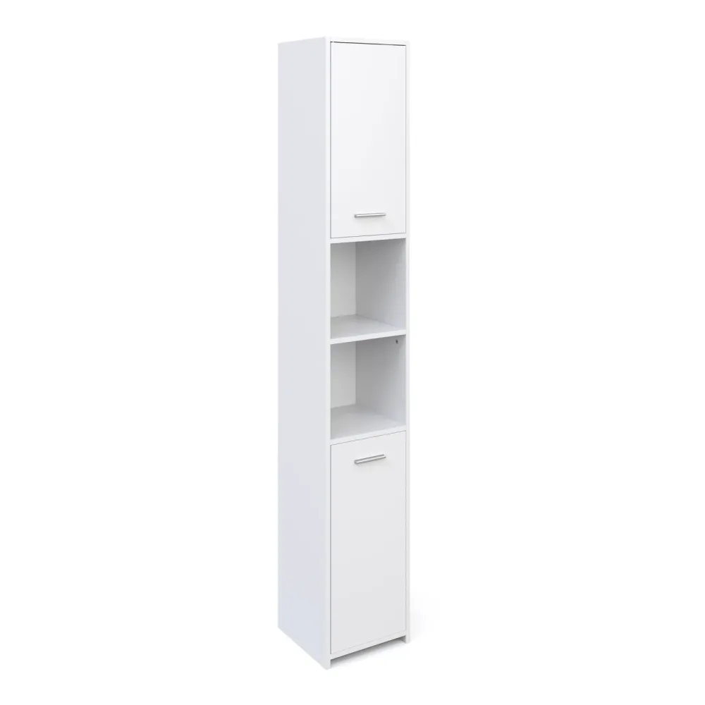 Badezimmerschrank 30 x 30 x 185 cm weiss