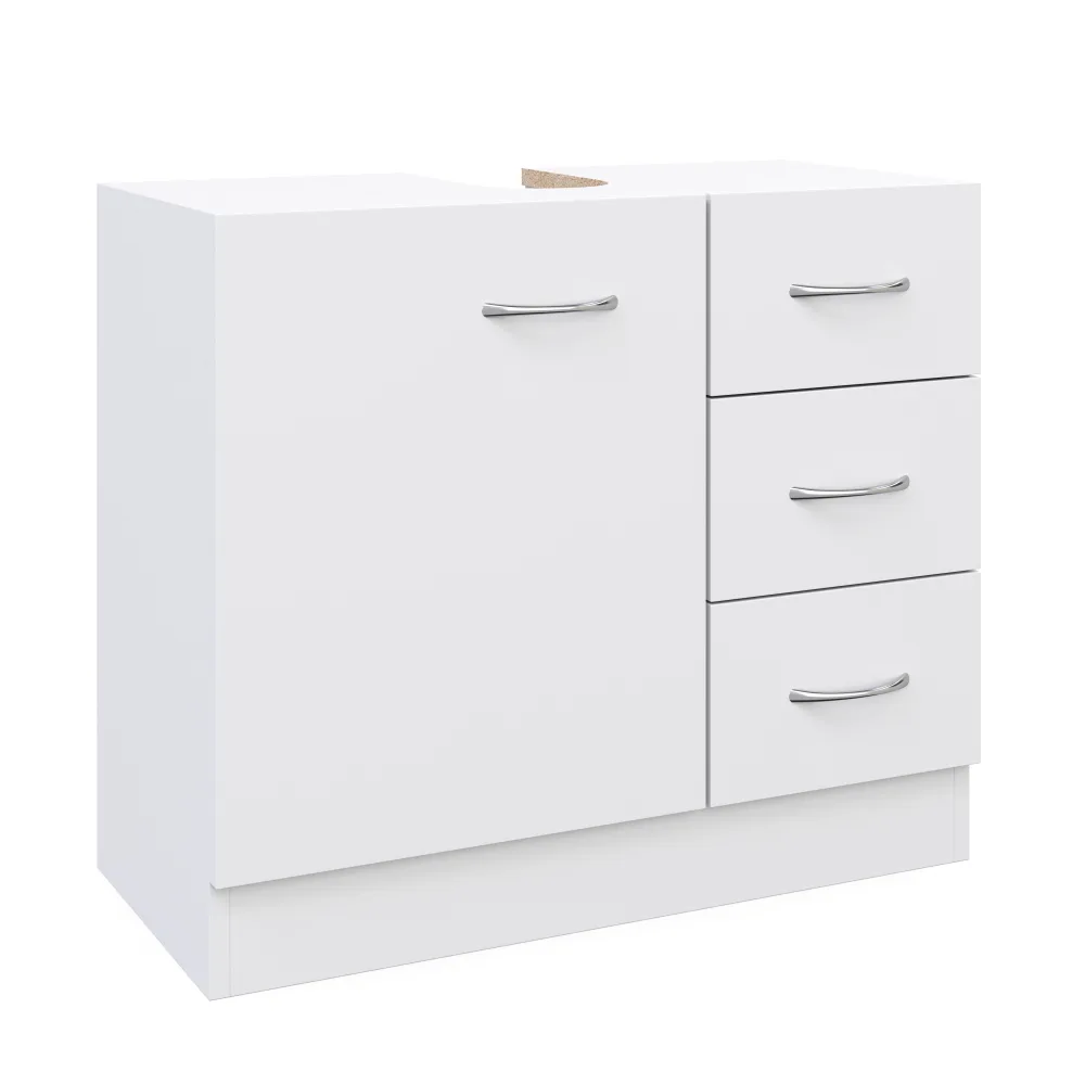Waschbeckenunterschrank 63 x 30 x 54 cm weiss
