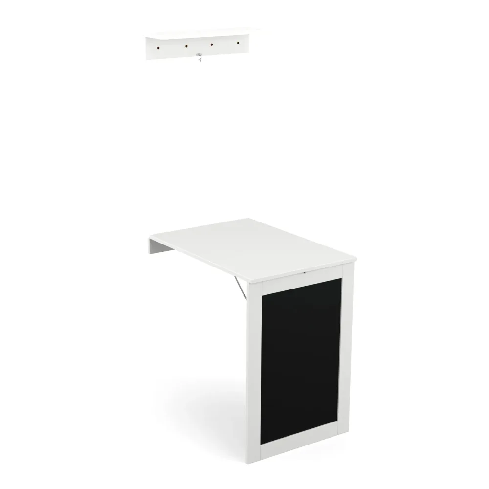 Wandklapptisch CELIA 50 x 75 x 76 cm weiss/schwarz