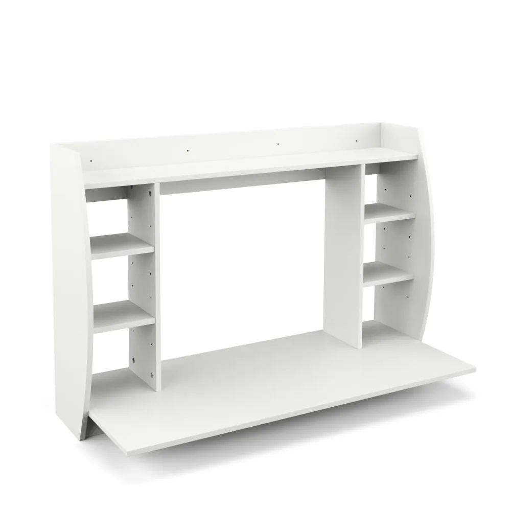 Wandschreibtisch ELSA mit Regal 110 x 49 x 75 cm weiss