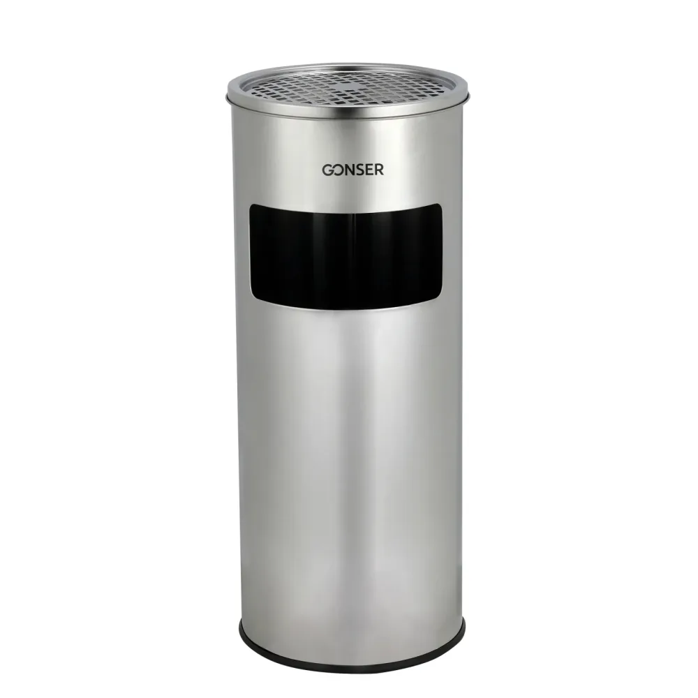 Abfalleimer mit Aschenbecher 30L