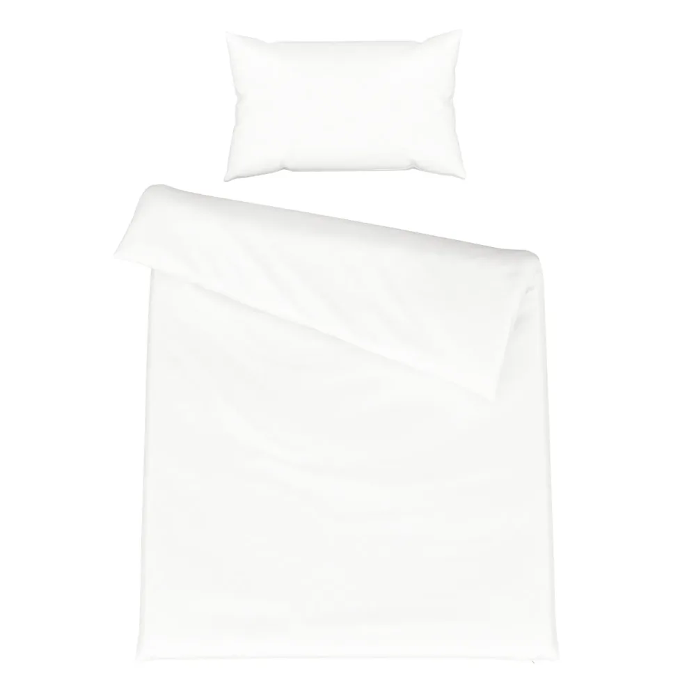 Bettwäsche Set 65 x 100 cm + 160 x 210 cm weiss