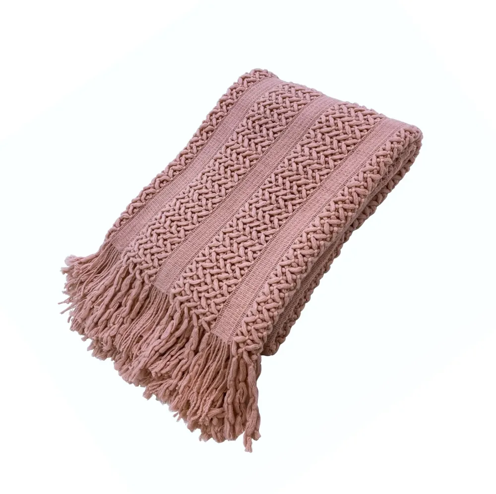 Kuscheldecke DREW 130 x 170 cm altrosa