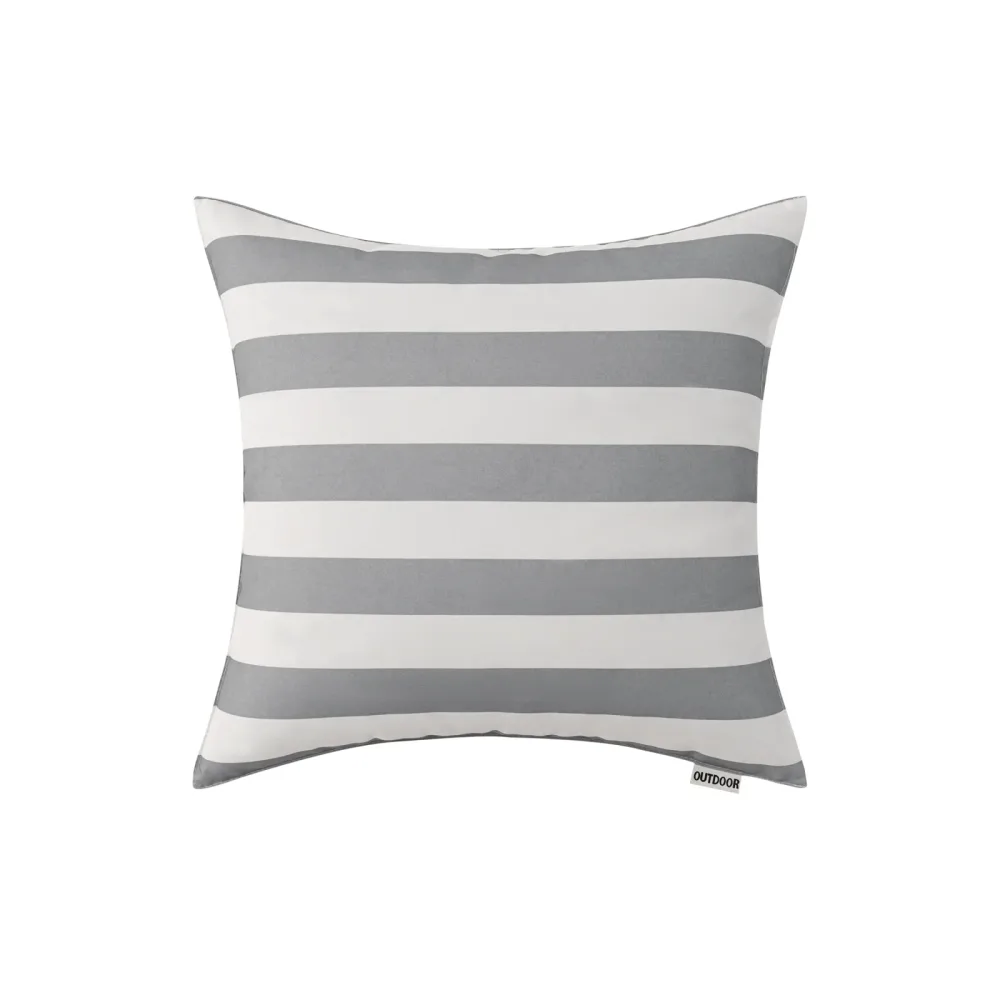 Outdoorkissen SURI grau/weiss 45 x 45 cm