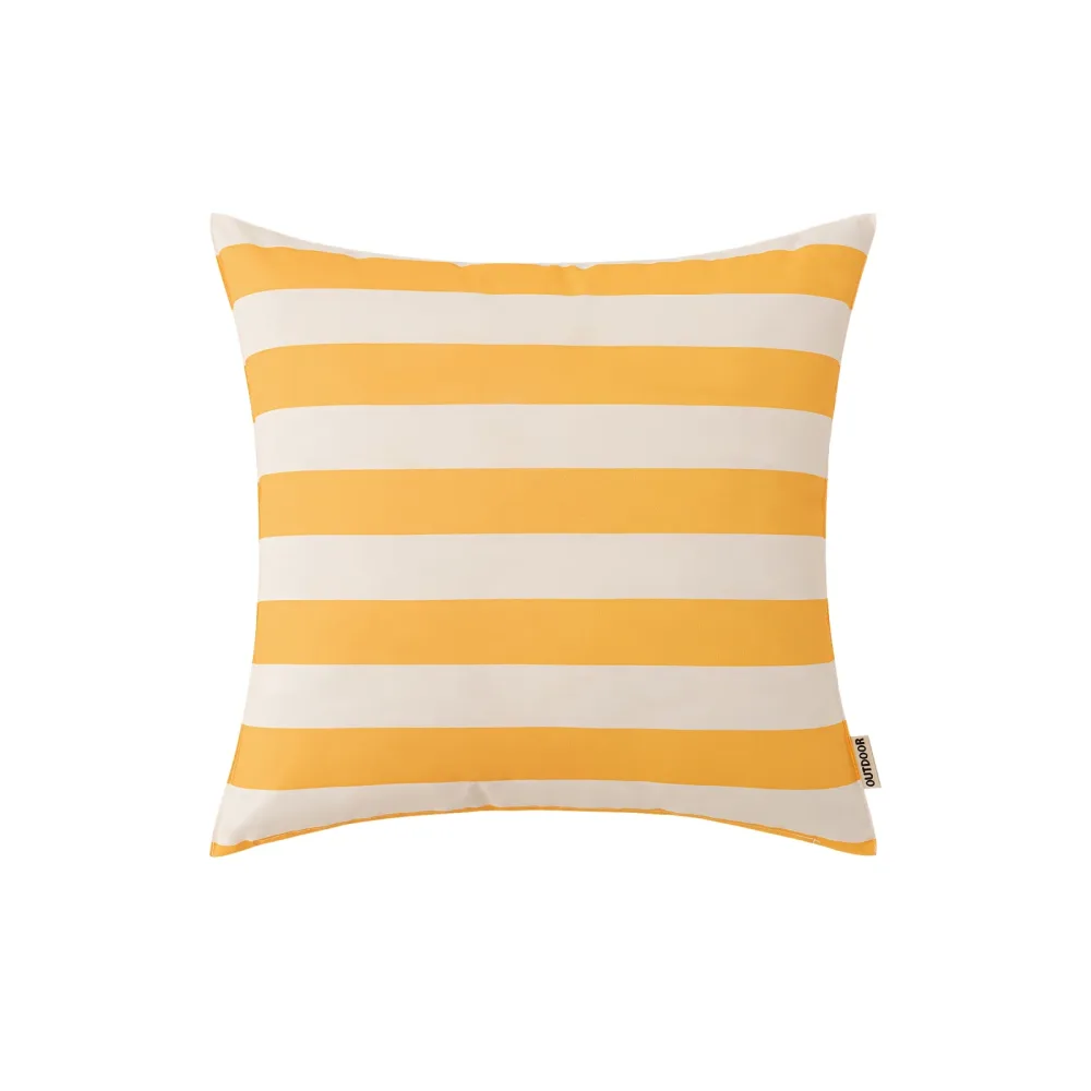 Outdoorkissen SURI gelb/weiss 45 x 45 cm