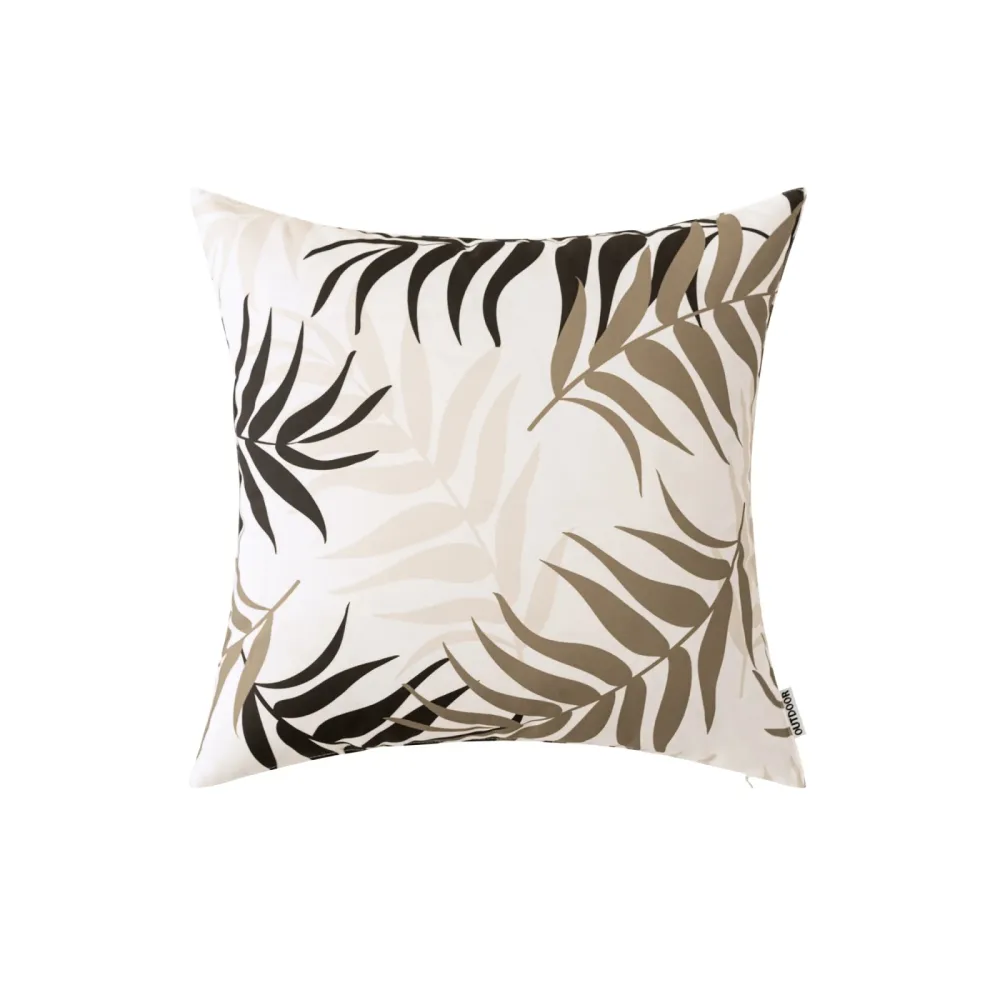 Outdoorkissen LEAF braun/grau 45 x 45 cm
