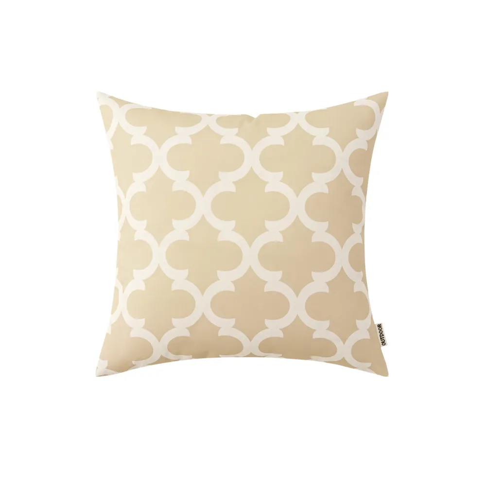Outdoorkissen PATI beige/weiss 45 x 45 cm