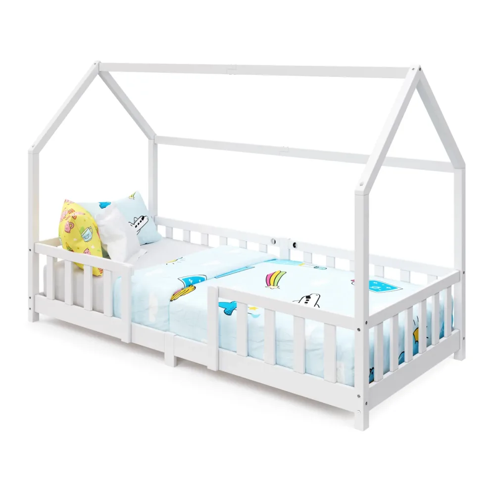 Kinderbett MAISON 90 x 200 cm weiss