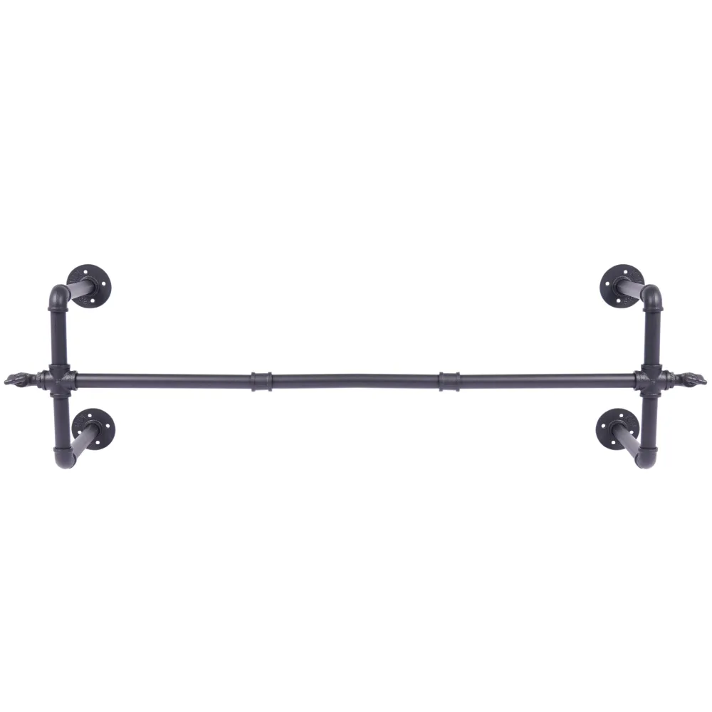 Kleiderstange Eisen 120 cm schwarz