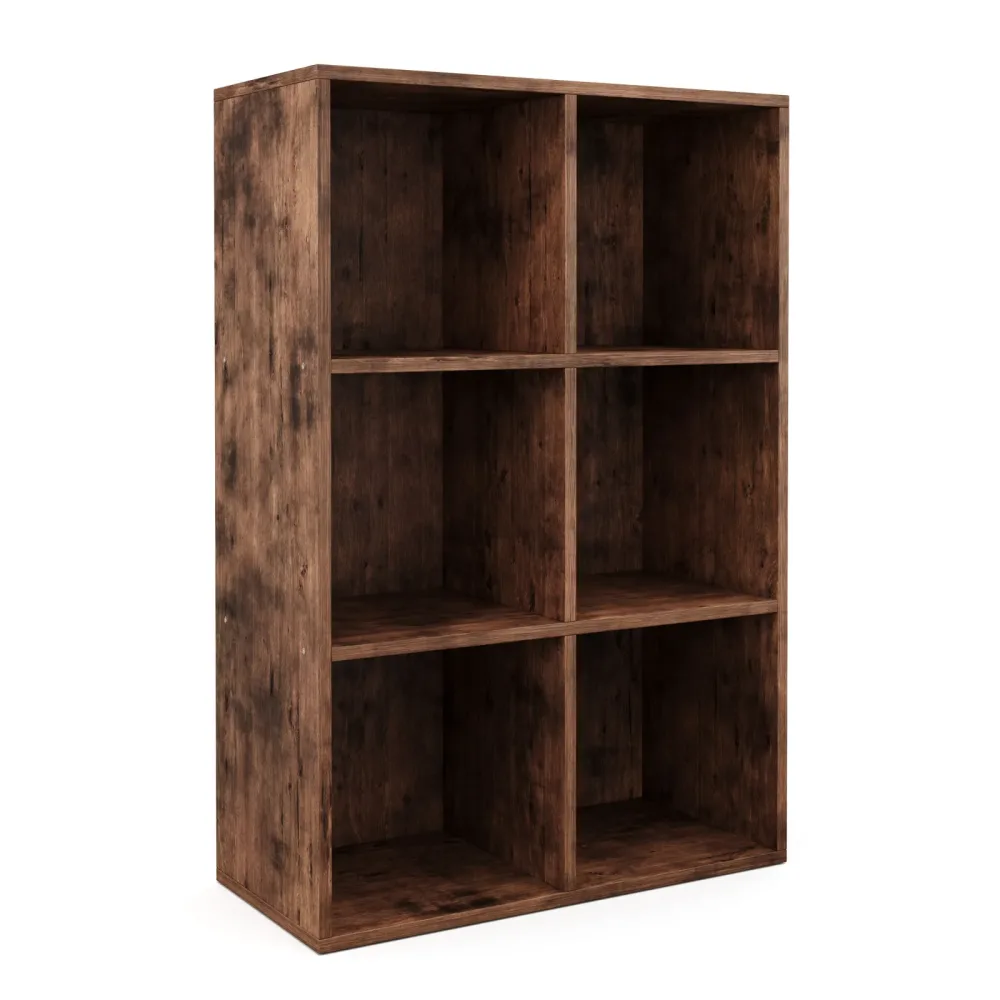 Bücherregal Vintage BONITA 6 Fächer 65 x 97 cm