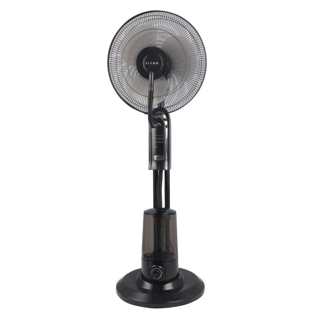 Standventilator mit Sprühnebel FOGGY schwarz