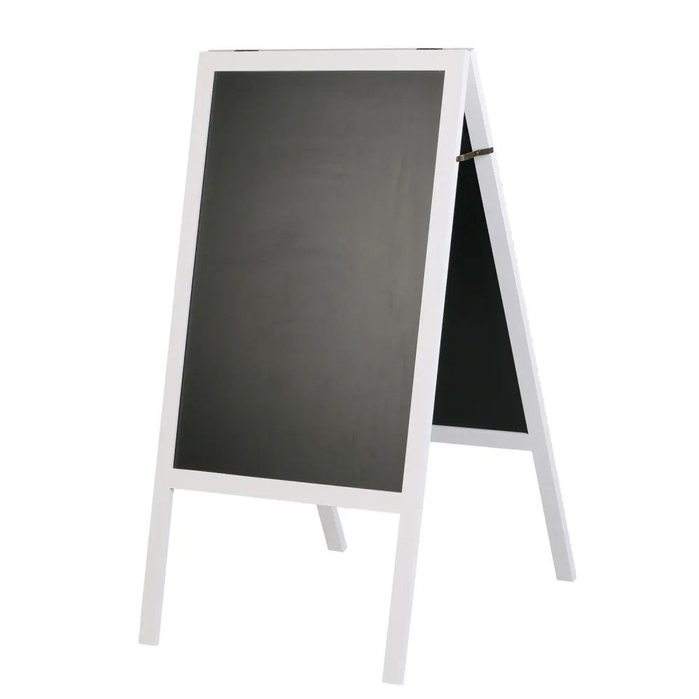 Kundenstopper Kreidetafel 118 x 61 cm weiss