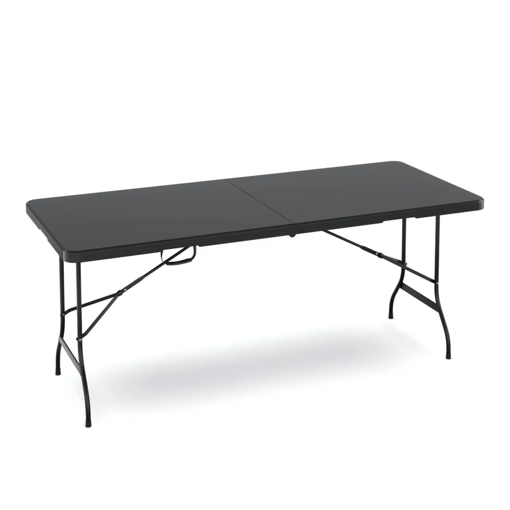 Campingtisch klappbar 180 x 75 cm schwarz